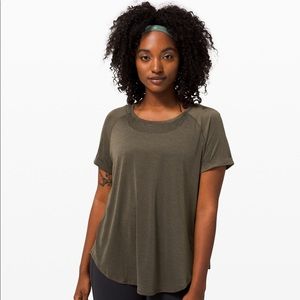 NWT Lululemon Open Up Tie Back Tee